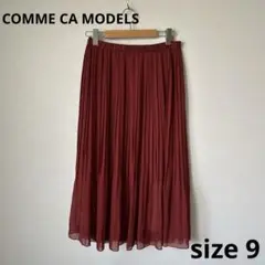 【美品】カ58COMME CA MODELSコムサモデルズ　プリーツスカート 9