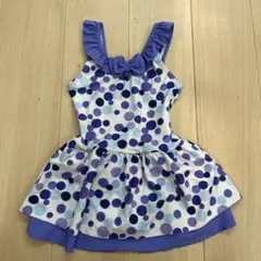 水玉模様 ワンピース水着 120cm