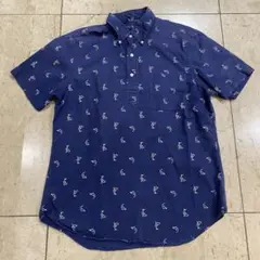 sh1245 Ralph Lauren ネイビー 半袖シャツ ラルフローレン　M
