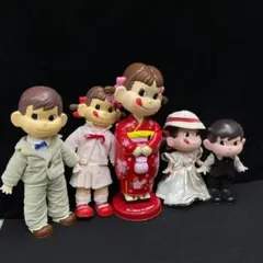 不二家 ペコちゃん ポコちゃん 人形 セット 非売品 当時物 レア 懸賞品