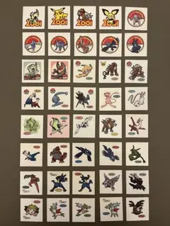 ポケモンパンシール 10周年記念・伝説ポケモン40種セット