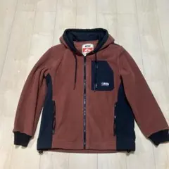 茶 DIESEL フリースジャケット