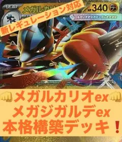 メガルカリオex メガジガルデex 本格構築済みデッキ 新レギュ対応　ポケモン