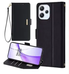 ブラック 手帳型ケース 2層衝撃吸収