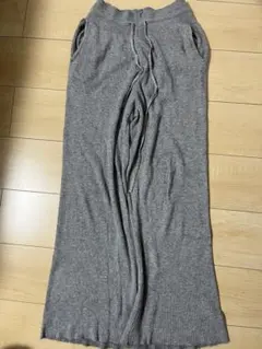 UNIQLO ウォッシャブルニットリブパンツ　L