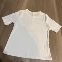GU リブクルーネックT ホワイトのサムネイル