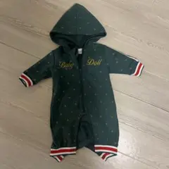 baby doll フード付きロンパース 70