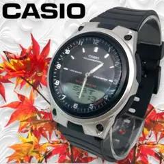 Ⴤ1357 ꕤ美品 CASIO アナデジ 腕時計 ワールドタイム クロノグラフ
