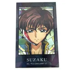 コードギアス　Aure Glass インスタントカメラ風イラストカード　スザク①