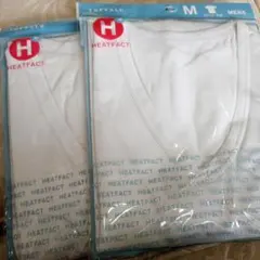 TOPVALU HEATFACT Vネックシャツ Mサイズ 2枚セット