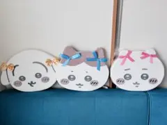 ちいかわ　うさぎ　ハチワレ　低反発クッション　3個セット