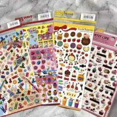 シール　ステッカー　スイーツ　ステーショナリー