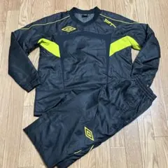 アンブロ　中綿ピステ　セットアップ　ナイロンジャケット　サッカー　フットサル