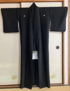 高島屋、新品未使用】絽 喪服 5点 桐紋 古代泥黒染正絹 身丈165cm c 