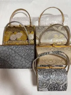 成人式　振袖用　和装バッグ　まとめ売り　5点　美品