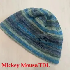 ミッキーマウス ストライプビーニー ニット帽 東京ディズニーランド