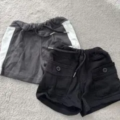 グレーと黒のショートパンツ 2点セット　バースデイ