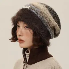 シャギーニット帽