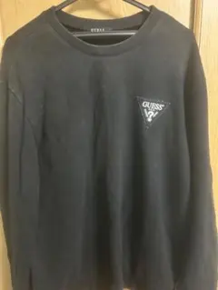 GUESS ブラック スウェット トレーナー