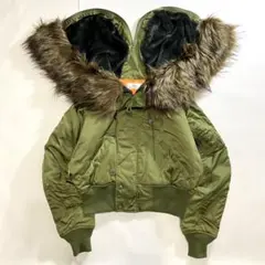 タグ付き 未使用 AZUL アズール N-2B フライトジャケット カーキ S