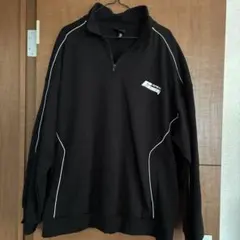 H&M ブラック ジッパー付きTシャツ XL