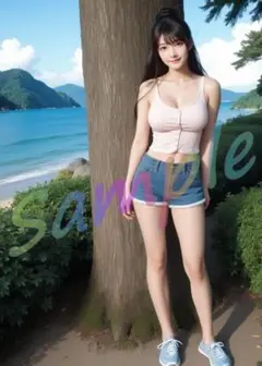 GP109 【1点物】 A4ポスター AI 写真 リアル 美女 グラビア 彼女