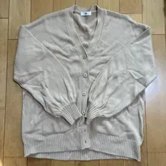 WEGO ベージュ Vネック カーディガン L