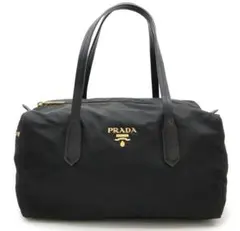 PRADA プラダ ロゴショルダーバッグ ミニボストン　ハンドバッグ 黒
