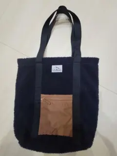 L.L.Bean ★ボアトートバッグ ネイビー