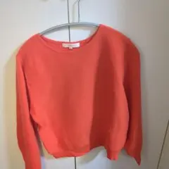 オレンジ ニット