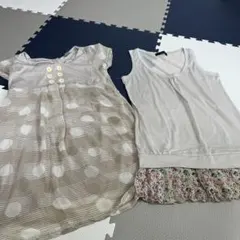 ワンピース ブラウス タンクトップ 2点セット