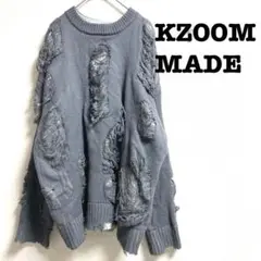 KZOOM MADE ダメージ加工ニット　長袖　オーバーサイズ　韓国アイドル