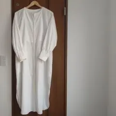 ロングシャツ　ワンピース ホワイトのサムネイル