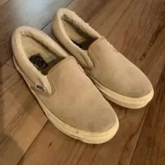 vans スリッポン　スエード　ボア　22.5cm