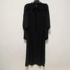 定価7.5万　CORCOVADO　ロングワンピース ボウタイ　ドレス　長袖 定価7.5万 CORCOVADO ロングワンピース ボウタイ ドレス 長袖 - メルカリ