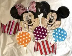 ディズニー ミッキー ミニー バルーン 7枚セット　アレンジメント　ギフト装飾のサムネイル