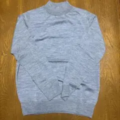 無印良品　グレー ハイネックニットセーター 長袖