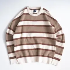 90~00s OLD GAP ボーダー ニット コットン60% アクリル40%