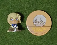 名探偵コナン　ちぢませ隊3・安室透ついせきちゅう　缶バッジ