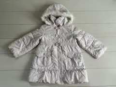 anyFAMファー付きフード ロングコート 110cm