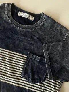 NOLLY'S Light 半袖Tシャツ　ウォッシュ加工　ネイビーのサムネイル