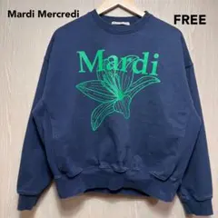 マルディメクルディ　トレーナー　レディースフリー　ネイビー