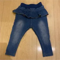 プティマイン ペプラムパンツ 80 ジーパン　デニムズボン　女の子