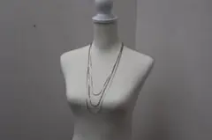 シルバー 3連ネックレス