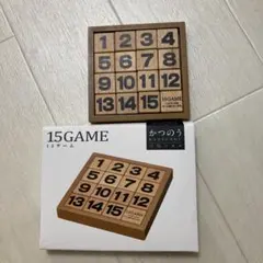 ハナヤマ かつのう 15ゲーム 木製パズル