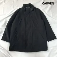 CARVEN コート 人工皮革 スエード ラムース ブラックSのサムネイル