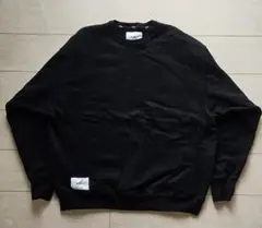 WTAPS ブラック クルーネック トレーナー