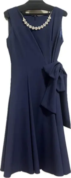 レディース ドレス パールネックレス付き 7号