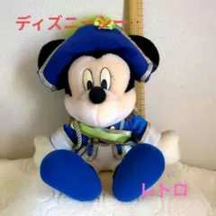 ディズニーシー　ミッキーマウス 海賊風ぬいぐるみ 約30cm　レトロ