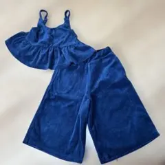 branshes 女の子　ネイビー トップスとパンツのセットアップ90cmのサムネイル